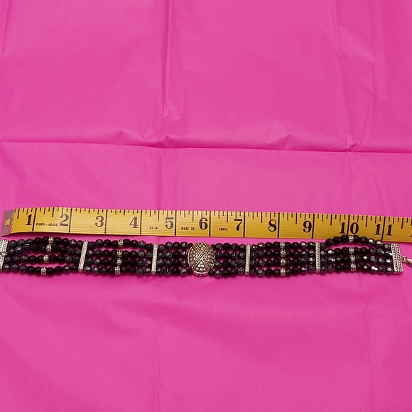 Vintage Two-Toned Égyptien Necklace with Real Pearls - Picture 9 of 9